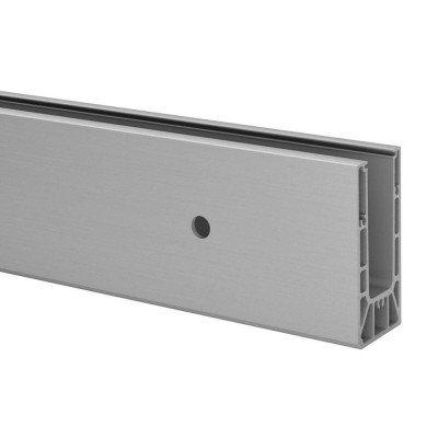 Q-railing EASY GLASS SMART - Geländerprofil zur Frontmontage an eine Wand - Herstellerbezeichnung "Bodenprofil zur Seitenmontage"