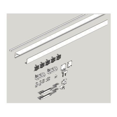 DORMA MUTO Comfort M 60 2.0 Schiebetürset zur Deckenmontage mit Dormotion-Einheiten (SoftStop)