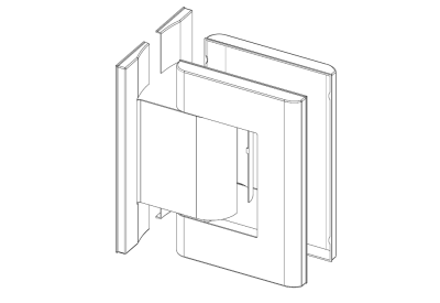 SIMONSWERK Abdeckkappen für Biloba hydraulisches Pendeltürband BL 8010 BT JC 