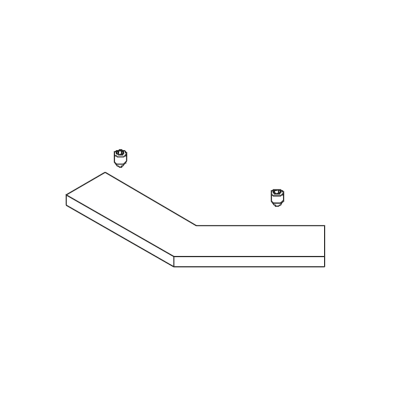 Eckverbinder 135° für MR 28 Sprossenprofil