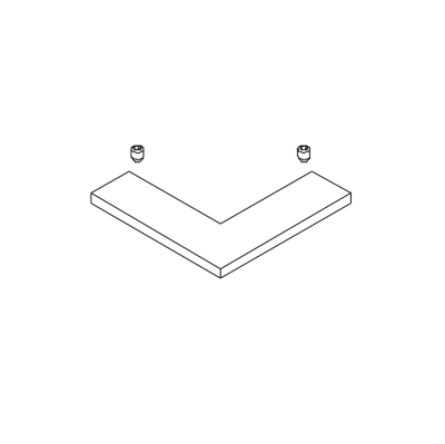 Eckverbinder 90° für MR 28 Sprossenprofil