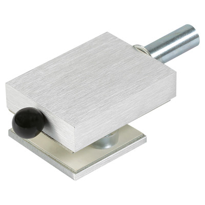 Ueberschub Feststellriegel mit freier Glaskante für 8/10 mm Glas, zum Verschrauben