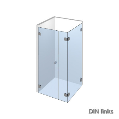 Glasdusche Nivello 11-203, 1flg. Duschtür mit Festteil in eine Ecke