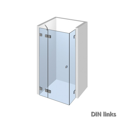 Glasdusche Nivello 11-223, 1flg. Duschtür mit Festteil in eine Ecke