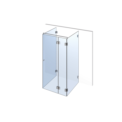 Glasdusche Nivello 11-403, 1flg. Duschtür mit Festteil