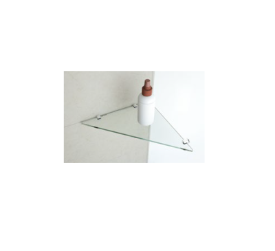 Dreiecksglas mit Glashalter (3 Stk.), glanzverchromt
