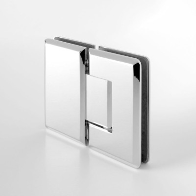 S1000 Pendeltürband Glas an Glas 180°, für Duschen in glanzverchromt