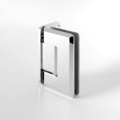 S1000 Pendeltürband Glas an Wand 90° mit einseitiger Anschraublasche, für Duschen in glanzverchromt
