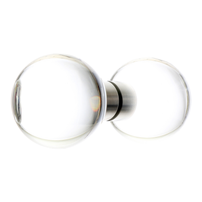 Griffpaar aus Klarglas in Kugelform, ab Durchmesser 40 mm