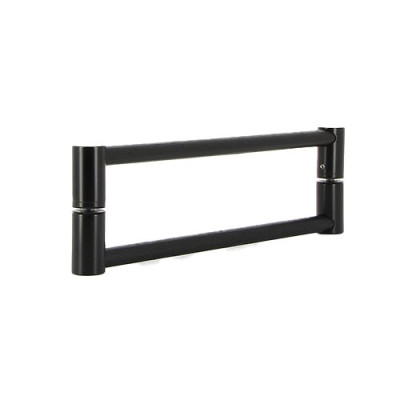 Türgriff aus Edelstahl in schwarz pulverbeschichtet, Durchmesser 20 mm - Griffbereich rund, ab Länge 295 mm