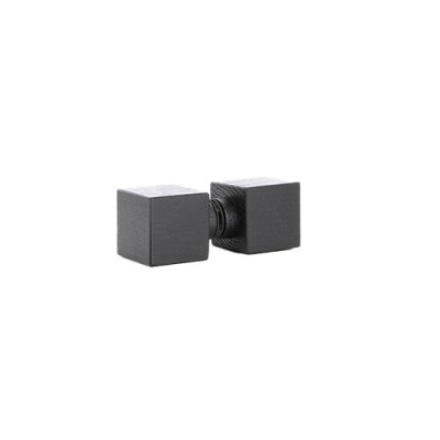 Würfelgriff quadratisch - 40 mm aus Eiche schwarz