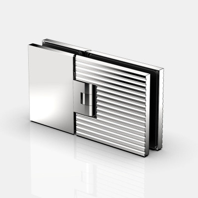 PS Flamea+ Linea Duschtürpendelband Glas-an-Glas 180°, in glanzverchromt