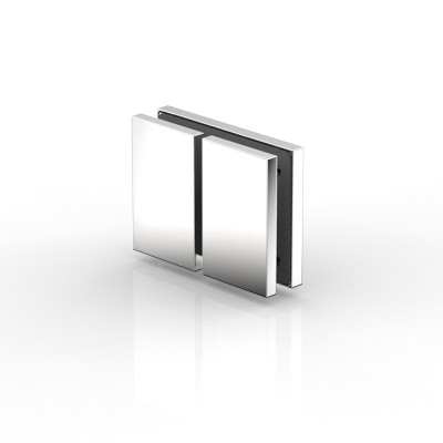 Flamea+ Längsverbinder für Festteile Glas an Glas 180°, für Duschen und Saunen