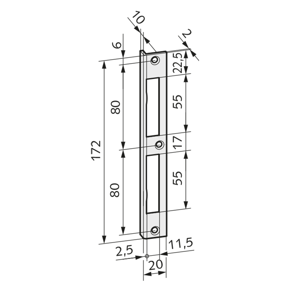 APECS Magnetschloss 5300-MC-WC - Geräuschloses Einsteckschloss Für Innentüren