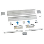 SET Schiebetürbeschlag MUTO Comfort M 60, mit Softstop-Einheit "Dormotion" zur Wandmontage, für bis zu 1.200 mm Flügelbreite