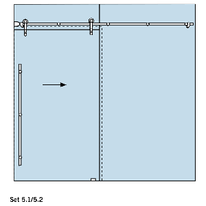 Dorma Manet Compact Set 5.2 mit aufliegenden Punkthaltern