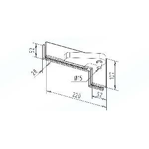 WSS Winkel-Klemmbeschlag AT 40 mit Türhebel und 15 mm Achslagerbolzen, DIN links oder rechts