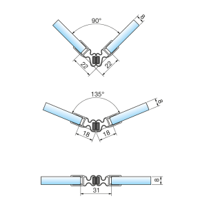 flexible Magnetdichtung fuer Duschtueren