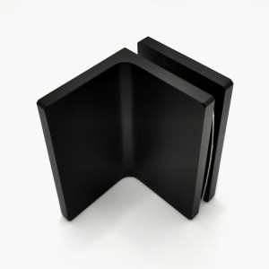 SIMONSWERK COLLIO - Polymer - Winkelverbinder Glas an Wand 90°, schwarz