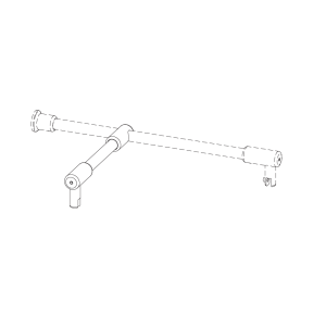 SIMONSWERK T-Stück für Stabilisationsstange, rund, Länge 271 mm