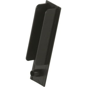 DORMA Abschluss für Innentürschienen in Kunststoff schwarz für 8 mm Glasdicke