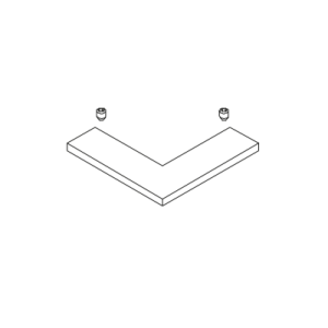 Eckverbinder 90° für MR 28 Sprossenprofil