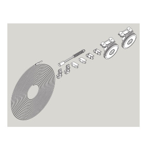 DORMA MUTO Comfort L - 80 Synchro-Set, bestehend aus Seilzug und Zubehör
