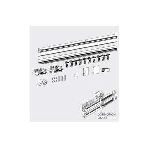 DORMA MUTO Comfort M 60 Schiebetürset zur Deckenmontage mit Dormotion-Einheiten (SoftStop)