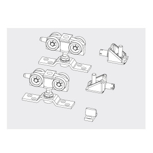 RS 120 Zubehör-Set zur Verwendung von Holzschiebetüren