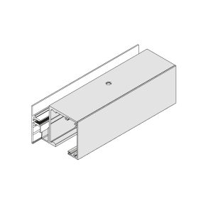 DORMA MUTO XL 80 / 150 Seitenteilprofil zur Aufnahme von feststehenden Festteilen aus Glas