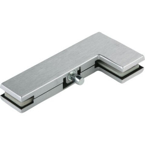 DORMA Universal Winkel-Oberlichtbeschlag PT 40 mit Achslagerbolzen, Durchmesser 15 mm, in silber