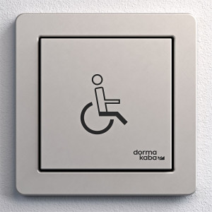 Tastwippe mit Behindertensymbol