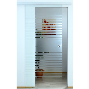 BASIC Glasschiebetür Streifenverlauf - Active Line