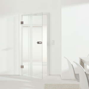 Glastür Sensita Shine - mit Sandstrahlung, in Standardabmessungen