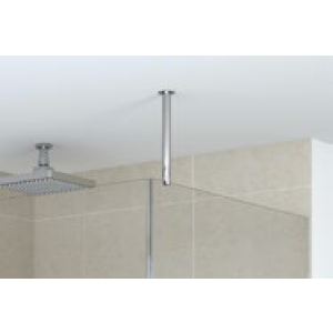 Glasstütze für Glasfestteile, geeignet für Boden-/Deckenmontage bis 300 mm Länge