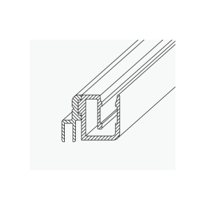 Kombination Badewannenaufsatzprofil und Trägerprofil für Dichtung