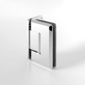 S1000 Pendeltürband Glas an Wand 90° mit einseitiger Anschraublasche, für Duschen in glanzverchromt