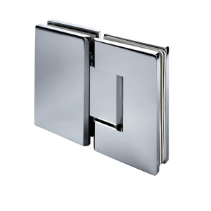 S1000 Plus Pendeltürband Glas an Glas 180°, in glanzverchromt