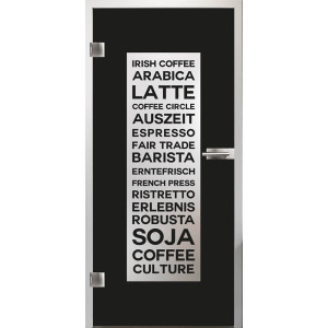 Glastür Coffee hause