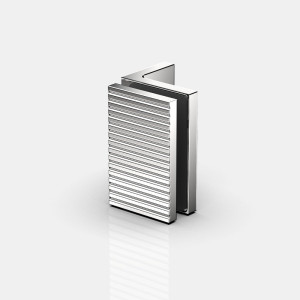 P+S Flamea+ Linea Winkelverbinder 90° Glas an Wand, in glanzverchromt