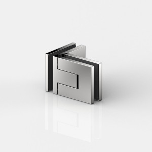 Flamea pro mini Duschtürpendelband Glas an Glas 90° Nr. 8334, glanzverchromz
