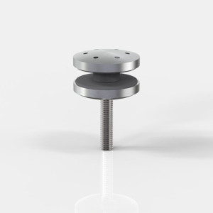Punkthalter, Durchmesser 40 mm, erhaben