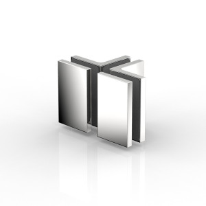 Flamea+ Winkelverbinder 2x90°Glas an Glas, für Festteile als T-Verbinder