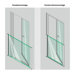 Profilset EASY GLASS VIEW zur Fassaden- oder Fensterrahmenmontage