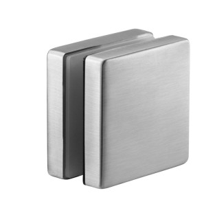 EASY GLASS Glasadapter punktgehalten, für den Innen- und Aussenbereich, quadratisch, mit Grundplattenhöhe 10 mm