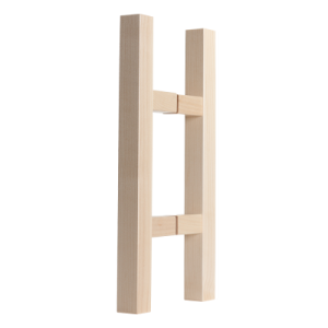 Türgriff aus Holz Drm. 30 x 30 mm - quadratischer Holzstab ab Länge 350 mm