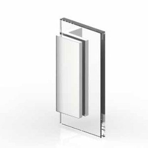 TURA Winkelverbinder Glas an Wand 90°, für Duschen und Saunen