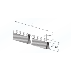 WSS Dichtungsbürste - Länge 834 - 1.200 mm