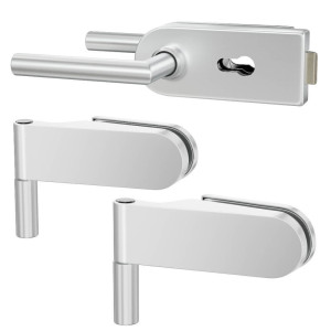 WSS STUDIO Beschlagset mit Schlossausführung PZ, mit Gehrungsformdrücker - Ansicht von der Schloss-Seite