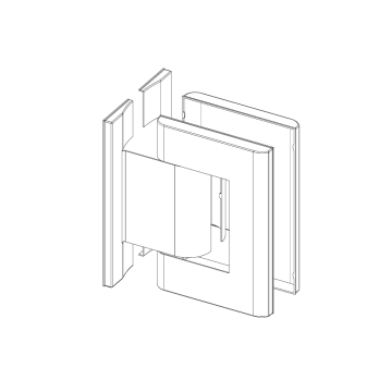 SIMONSWERK Abdeckkappen für Biloba hydraulisches Pendeltürband BL 8010 BT JC 